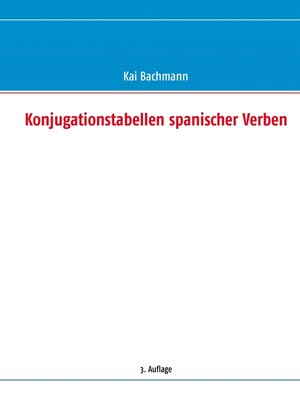 cover image of Konjugationstabellen spanischer Verben